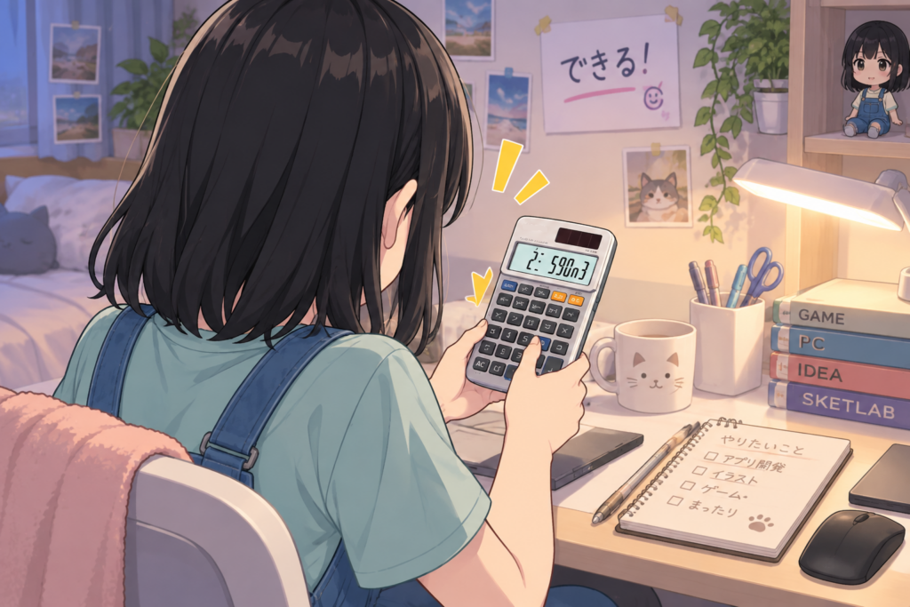 ゲーム電卓（デジタル・インベーダー）